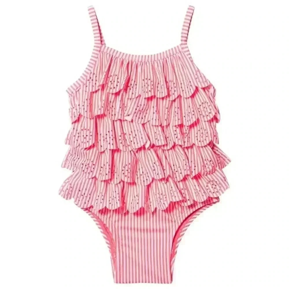 Baby GAP Stripe Ruffle swimsuit NWT